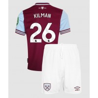 West Ham United Max Kilman #26 Domáci Detský futbalový dres 2024-25 Krátky Rukáv (+ trenírky)